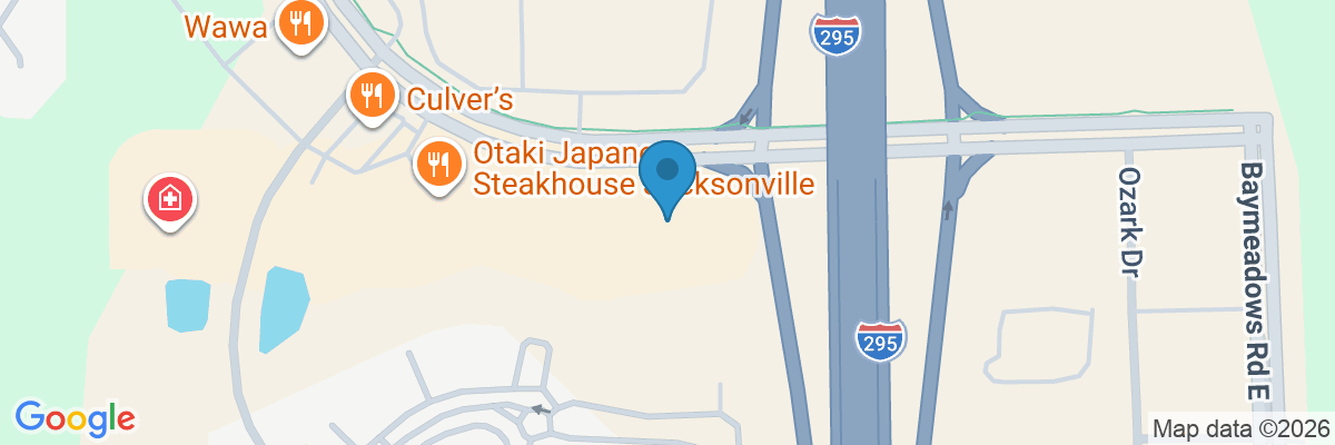 Map showing facility locations