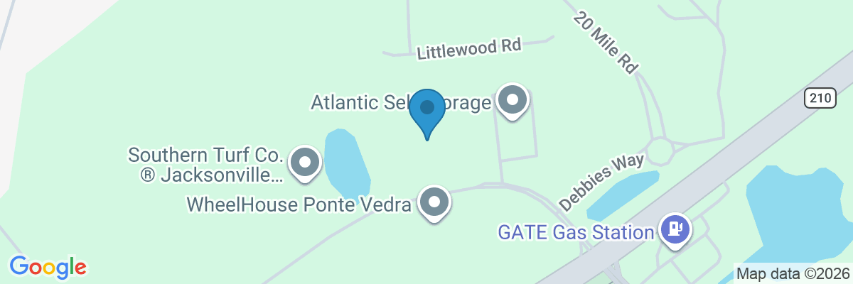 Map showing facility locations