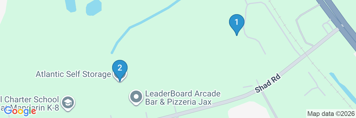 Map showing facility locations