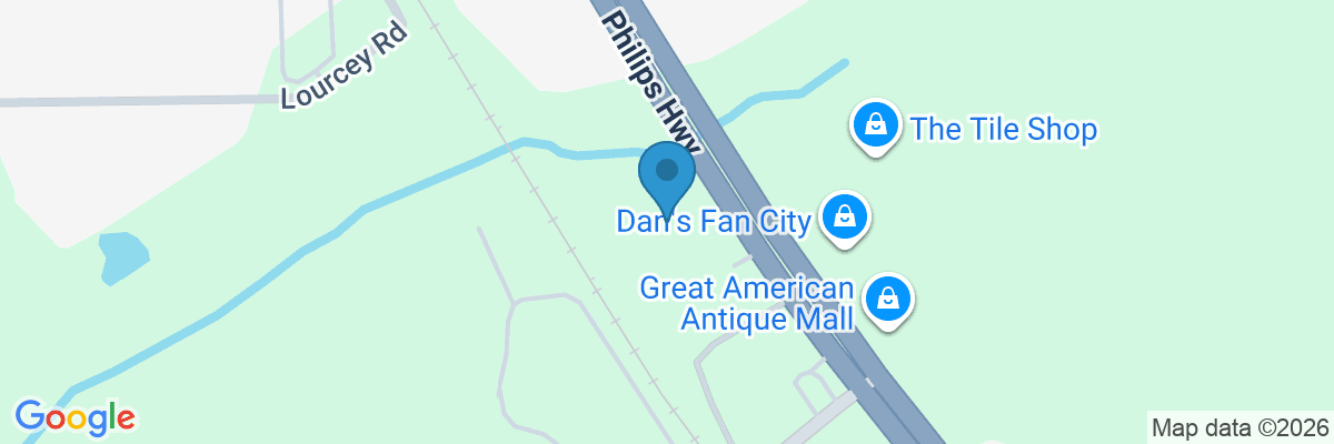Map showing facility locations