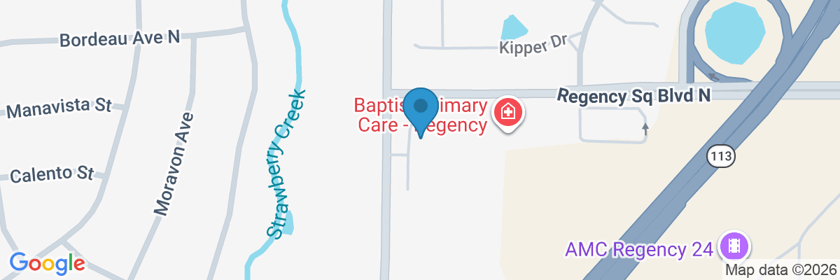 Map showing facility locations
