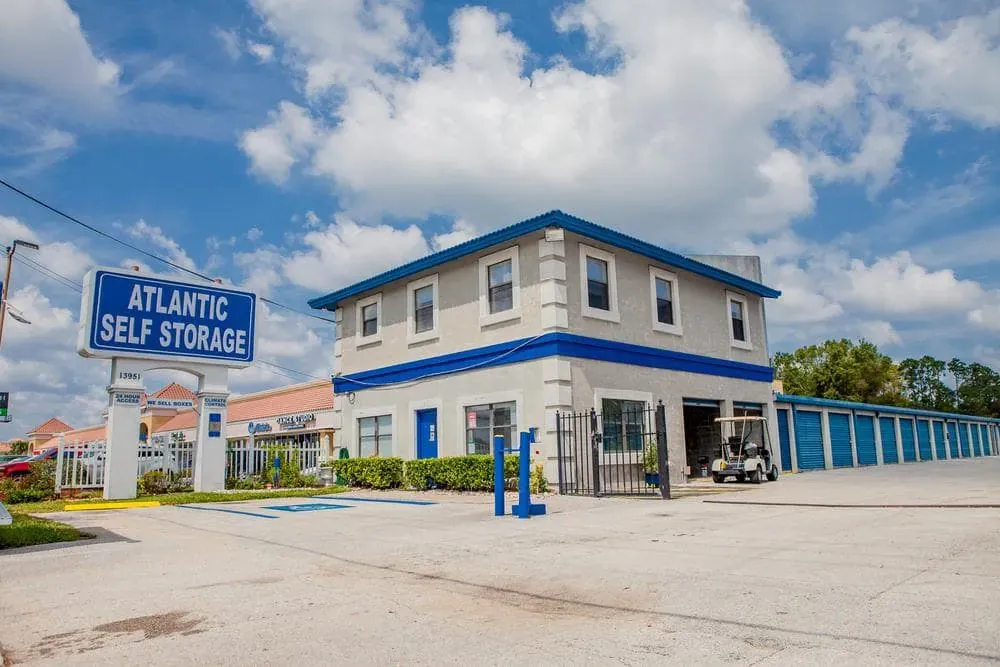 Front entrance at San Pablo Self Storage Facility of Atlantic Self Storage