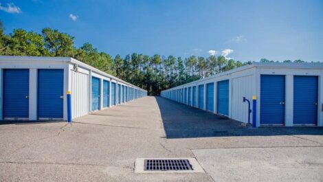 Exterior units at Atlantic Self Storage at the Dunn Self Storage Facility