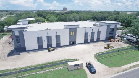 Entrance of the Atlantic Self Storage southside connector facility