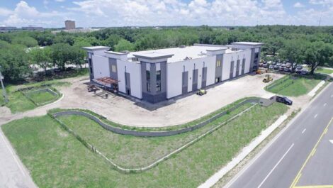 Overheard view of the Atlantic Self Storage Southside Connector facility