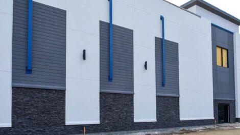 Outside wall of the Atlantic Self Storage Southside Connector Facility