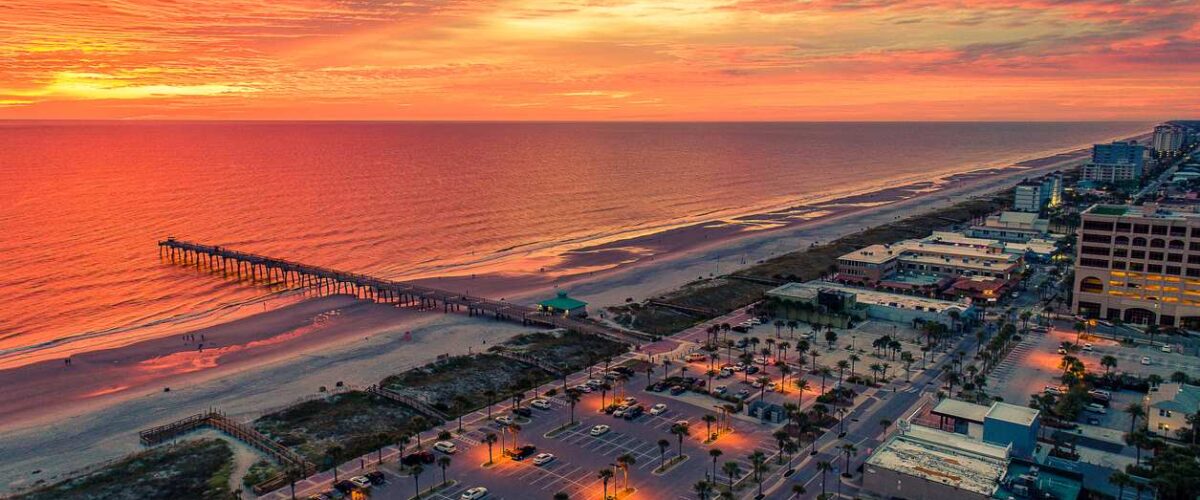 Jacksonville Beach, Florida at Sunrise