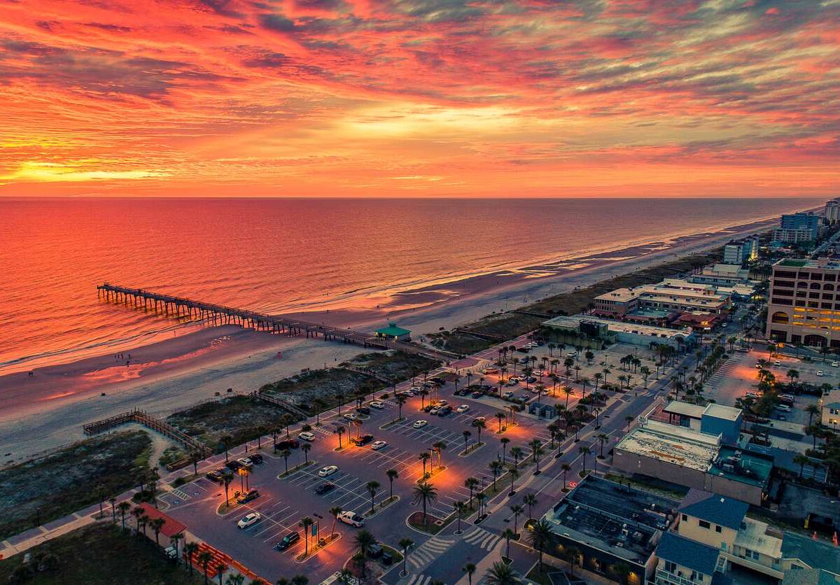 Jacksonville Beach, Florida at Sunrise