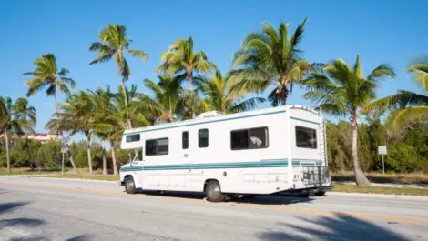 RV in Florida heading to nearest RV storage facility