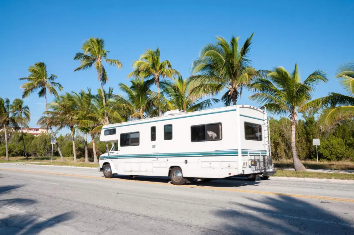 RV in Florida heading to nearest RV storage facility